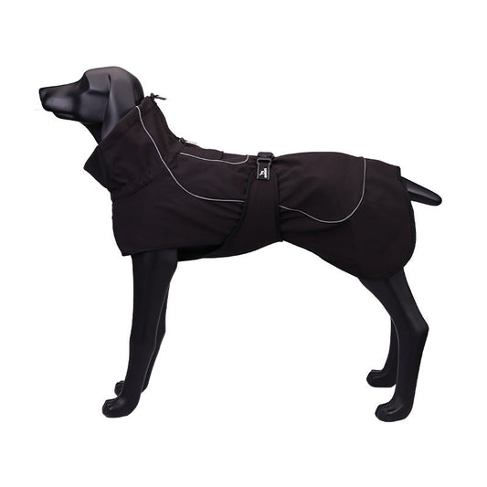 HKM-122835 Waterproof Warm Raincoat for Large and Medium Dogs - Four-Sided Stretch Composite Fabric