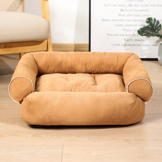 HKM-1232957 Cozy Plush Dog Sofa Bed Sleeping Bag Kennel for Cats and Puppies in Various Colors and Sizes
