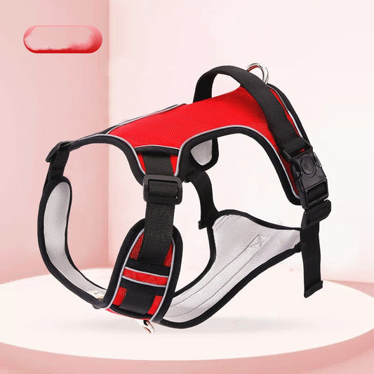 HKM-1233981 Durable Oxford Cloth Pet Harness with Rope for Dogs (4kg-24kg) in Multiple Colors