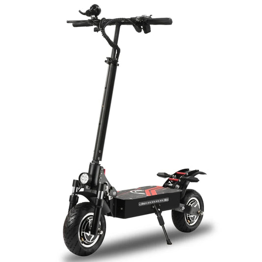 HKM-125139 52V 10-Inch Electric Scooter with Dual Motor, Foldable Design, Full Suspension, 40-50km Range, Waterproof, High Payload Capacity