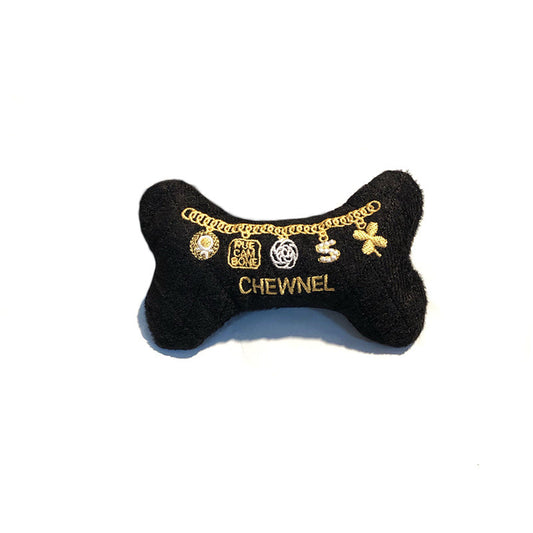 HKM-1278013 Plush Black Handbag Dog Sound Toy for Interactive Play