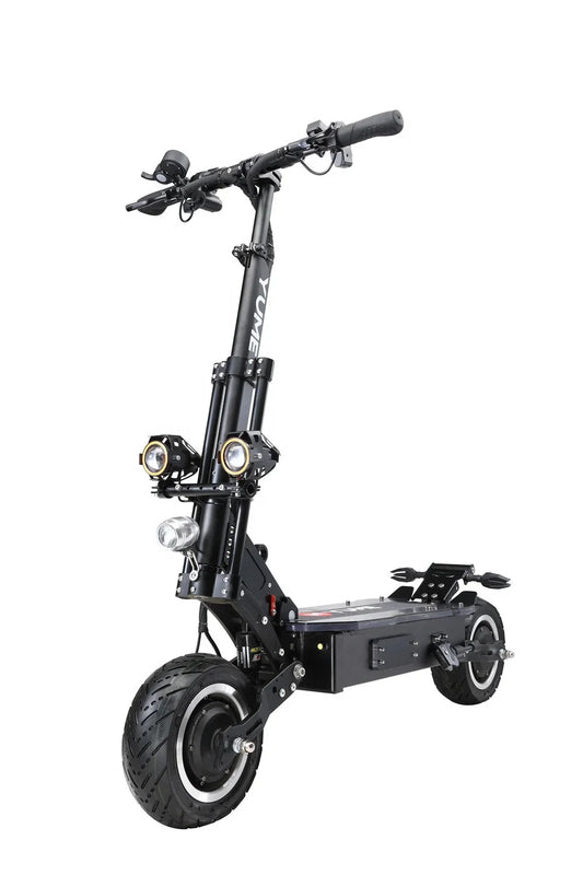 HKM-128915 High-Powered 5000W Electric Scooter with 60V Battery, Dual Motors, 11-Inch Wheels, and Foldable Design
