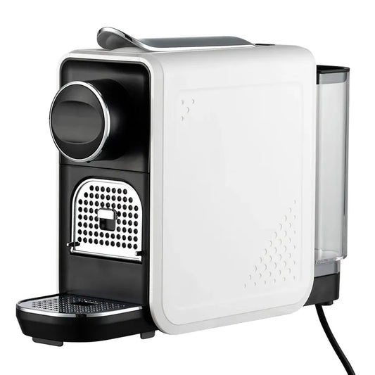 HKM-129299 Automatic Capsule Coffee Machine - Black Espresso Maker for Home Use