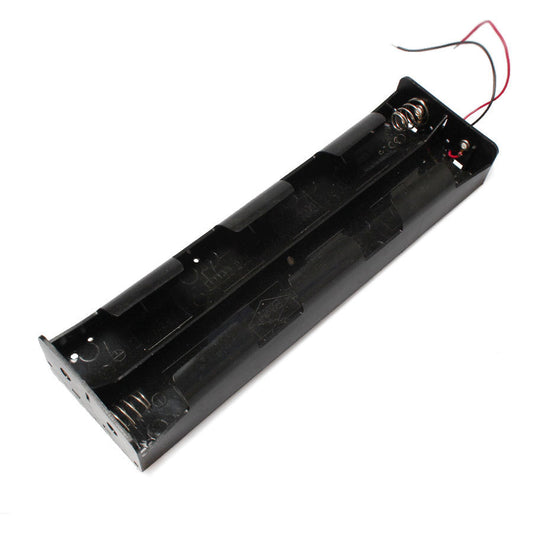 HKM-131219 Long Plastic Battery Box for 8-Cell No. 1 Batteries - Dimensions 255*74*32MM, Rated Voltage 12V