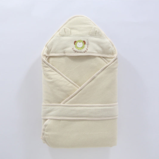 HKM-132179 Infant Quilted Cloak for Winter - Soft Cotton Outer and Inner Layer with Polyester Fiber Filling