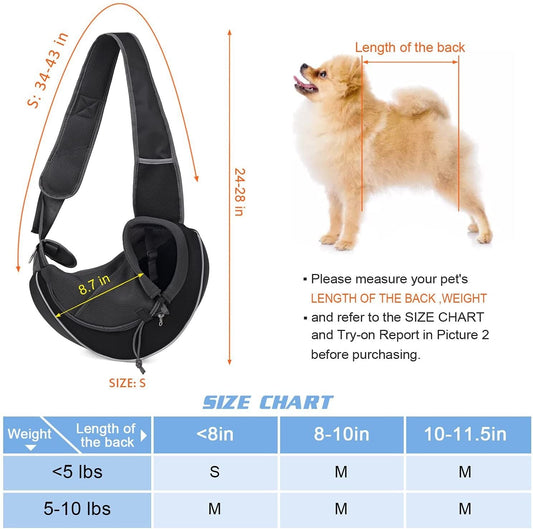 HKM-1335229 Portable Crossbody Bag for Pets - Breathable, Durable, and Safe for Dogs and Cats