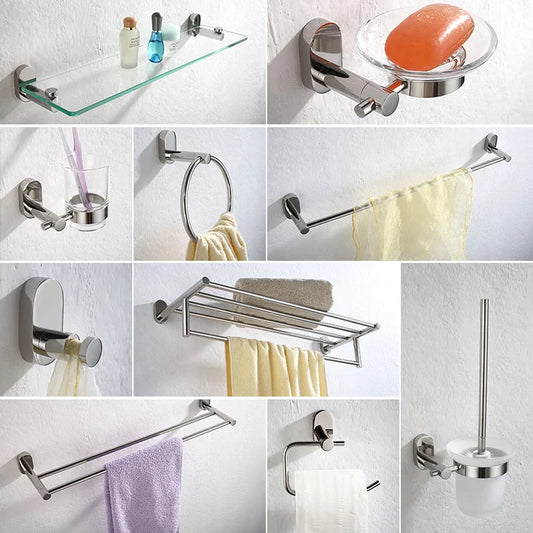 HKM-137043 Stainless Steel Bathroom Accessories Set - Model 1200 Series