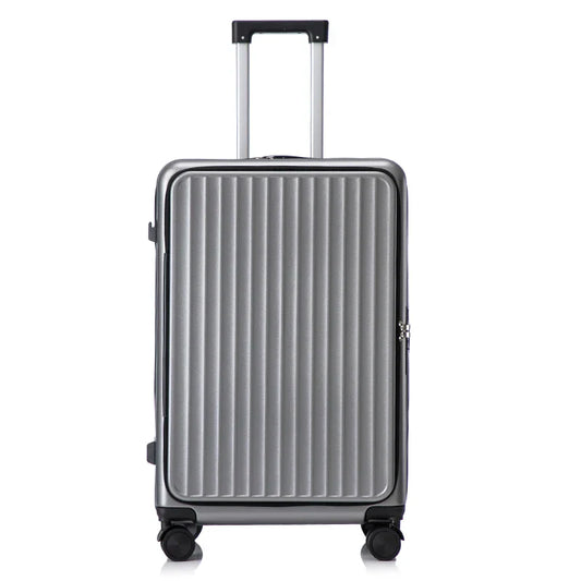 HKM-138003 Soft Shell Luggage Set with 4 Wheels – Durable Carry-On Travel Suitcase Collection