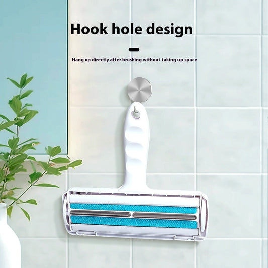 HKM-1382845 Portable Electrostatic Pet Lint Roller in Blue, Red, and Gray - Effective Hair Removal Tool