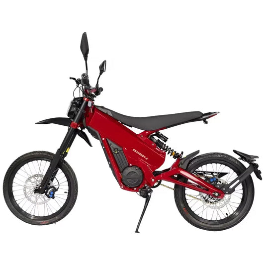HKM-138707 60V 6500W Off-Road Electric Dirt Bike with Dual Hydraulic Suspension and Fat Tires