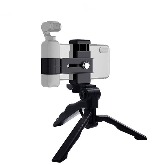 HKM-138835 Mobile Phone Holder with Folding Tripod Stand - Black