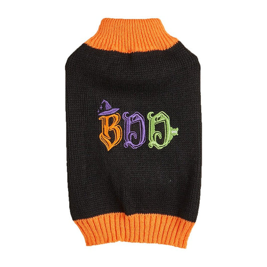 HKM-1390781 Thanksgiving Retro Plaid Pet Clothes with Black Turkey and BOO Design