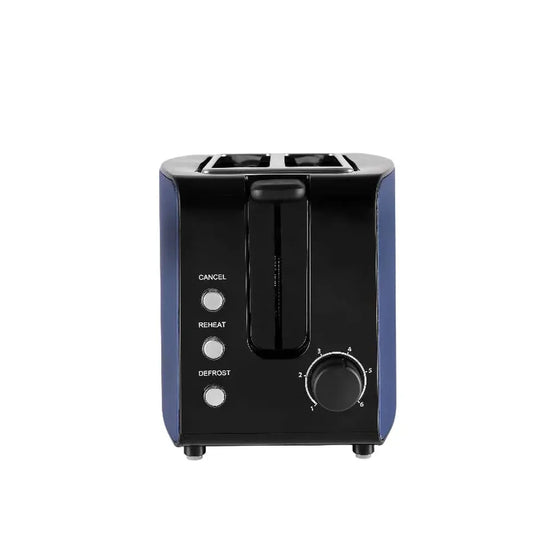 HKM-140819 2-Slice 38mm Wide Slot Breakfast Toaster with Easy-Clean Design