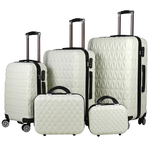 HKM-141459 Customisable Travel Luggage with 4 Wheels, Available in 12 to 28 Inches, Durable ABS Trolley Bag