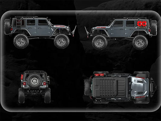 HKM-141523 1:10 Scale Off-Road RC Monster Truck with 4WD, 2.4GHz Remote Control, LED Lights, and 18km/h Speed