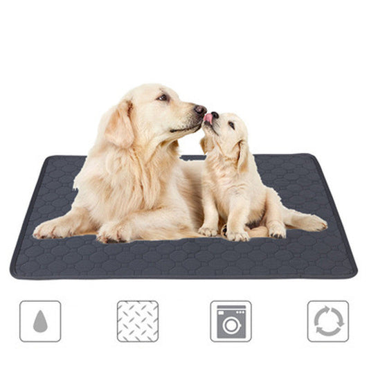 HKM-1421629 Washable Non-Slip Pet Changing Pad in Grey and Khaki - Available in Multiple Sizes
