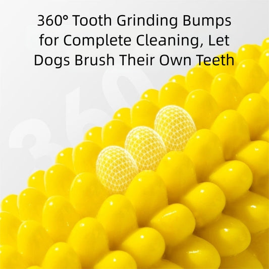 HKM-1430077 Corn & Ball Dog Chew Toy Set for Teething Relief and Dental Health