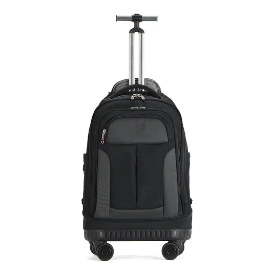 HKM-143699 Large Capacity Rolling Business Carry-On Trolley Travel Backpack for Air Travel