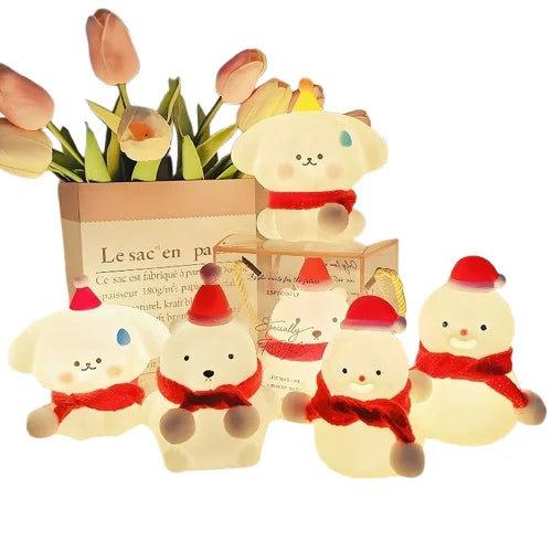 HKM-144531 Colorful LED Christmas Snowman Night Light for Home and Dorm Room Decor
