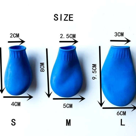 HKM-1476413 Waterproof Rubber Pet Boots with Non-Slip Straps - Available in Black, Red, Blue, Orange, Sizes S, M, L