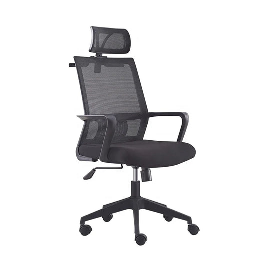 HKM-152147 Ergonomic Mesh Office Chair with Adjustable Headrest and Lumbar Support