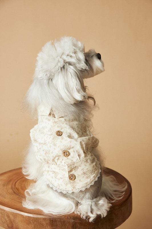 HKM-1528381 Sleeveless Cotton Princess Style Dress for Pets - Teddy Schnauzer, Bichon, Yorkshire Skirt