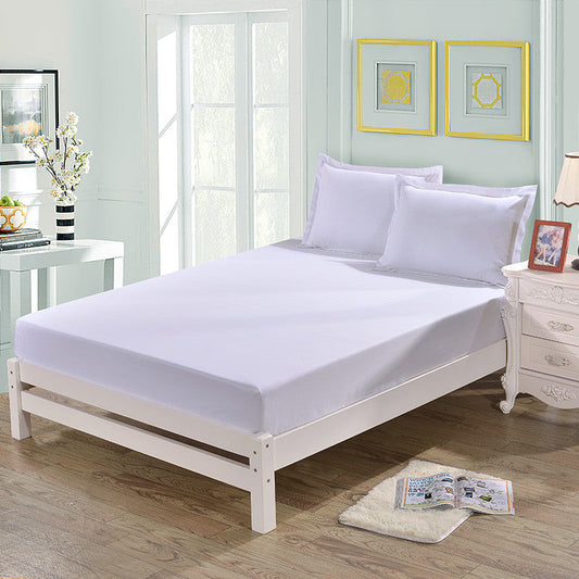 HKM-154579 Sanded Bed Sheet with Protective Cover - Polyester Fiber, Multiple Colors and Sizes Available