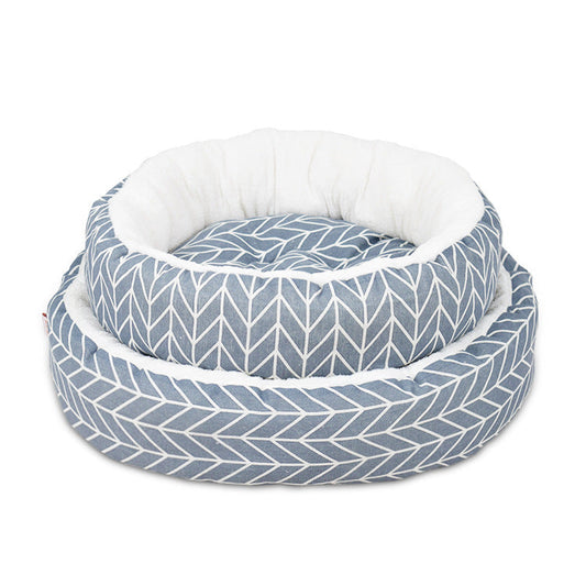HKM-1566397 Universal Pet Bed Mat in Various Colors - Comfortable Cotton and Linen Fabric