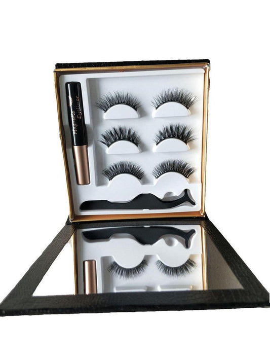 HKM-157267 Magnetic Liquid Eyeliner & Handmade False Eyelashes Set