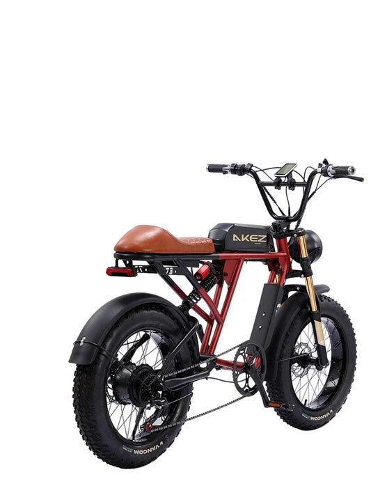 HKM-159507 High-Performance 48V 1500W 36Ah Fat Tire Electric Bike with Brushless Motor and Steel Frame