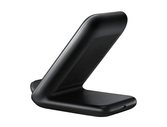 HKM-162195 Vertical Wireless Fast Charging Station for Mobile Phones - Type-C Connection, 2400mA Output, Black