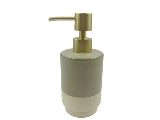 HKM-169811 Modern Two-Tone Ceramic Bathroom Accessory Set – Soap Dish, Toothbrush Cup, and More