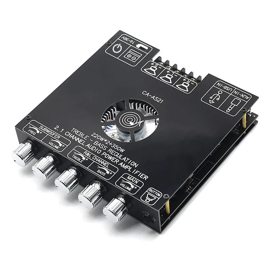 HKM-171539 2.1 Channel Digital Power Amplifier Board Module TPA3255 220W x 2 + 350W Subwoofer Output for Home Audio