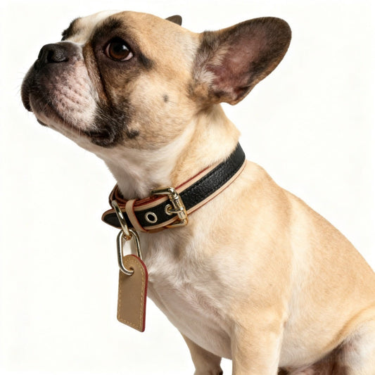 HKM-1716669 Japanese and Korean-Style Leather Pet Collar in Various Sizes