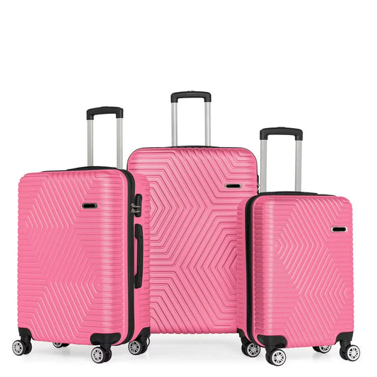 HKM-171923 Girls' Trolley Suitcase & Bag Set for Travel with Wheels and Seating Feature