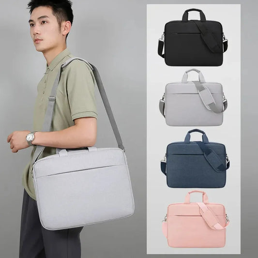 HKM-173395 Large Capacity Men's Laptop Briefcase for Business Travel - Versatile Shoulder Messenger Bag