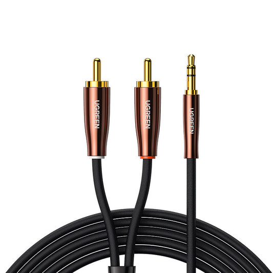 HKM-174675 Audio Cable for Connecting Mobile Phones and Computers to Power Amplifiers - Gold-Plated, Various Lengths Available
