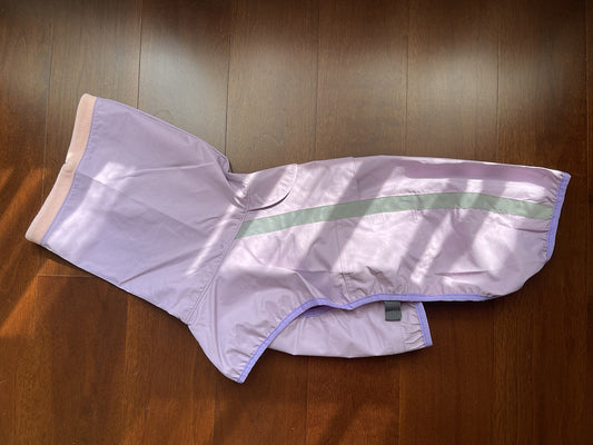 HKM-1772093 Large Dog Raincoat - Waterproof Polyester, Spliced Design in Multiple Colors and Sizes