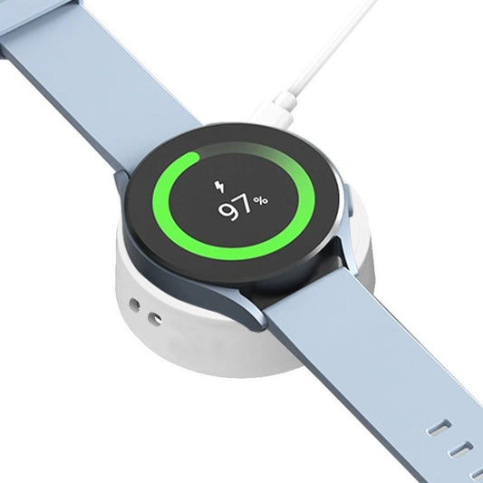 HKM-179667 Wireless Charger Base for Watch 6 and 5 Pro - White or Black Options Available with Type C Line