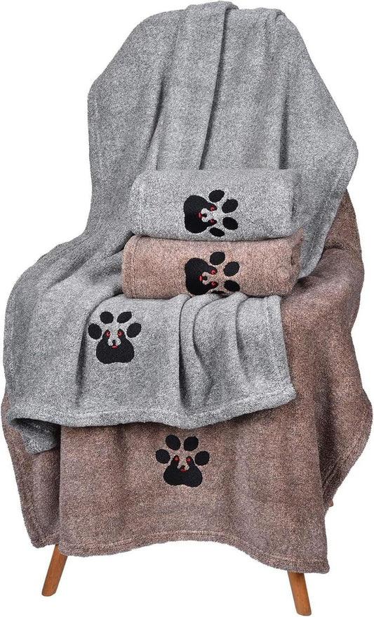 HKM-185939 Super Absorbent Microfiber Bath Towel for Dogs and Cats - Fast-Drying, Soft, and Ideal for Travelling and Grooming