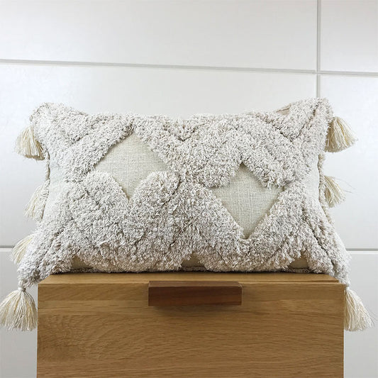 HKM-187795 Elegant Nordic Style Pillow Cushion Cover - Imitation Linen with PP Cotton Filling