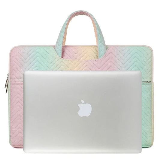 HKM-189203 Lightweight PU Leather Sling Handbag for 13-15 Inch Laptops and School Use