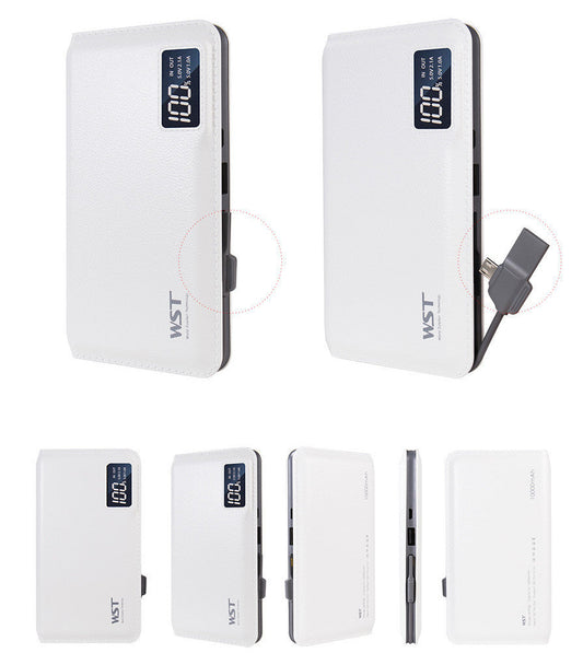 HKM-189715 10,000 mAh Polymer Lithium Ion Power Bank with LCD Display - Multiple Colors Available