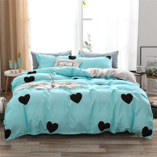 HKM-197331 Colorful Cartoon Series Polyester Bedding Set - Available in Multiple Sizes