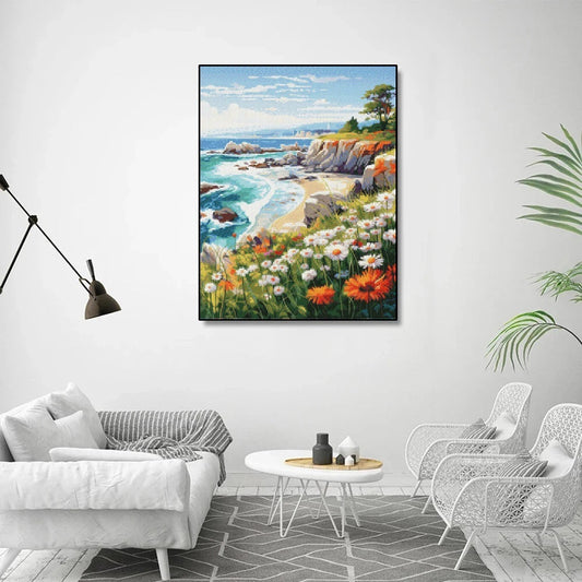HKM-197651 Whimsical DIY Diamond Painting Kit - Cartoon Animal Decor for Living Room, Various Sizes Available