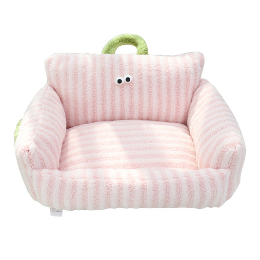 HKM-2003901 Cozy Big Eye Dog Sofa Nest in Multiple Colors and Sizes
