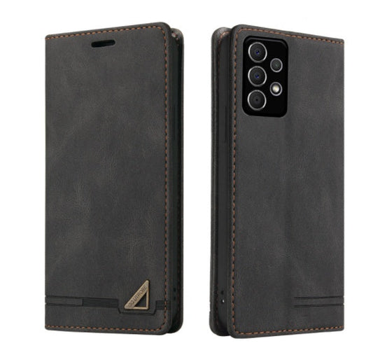HKM-201107 Leather Wallet Case Compatible with Redmi Note10 Pro, Poco X3, and More – Stylish Protection in Black, Red, Blue, or Brown
