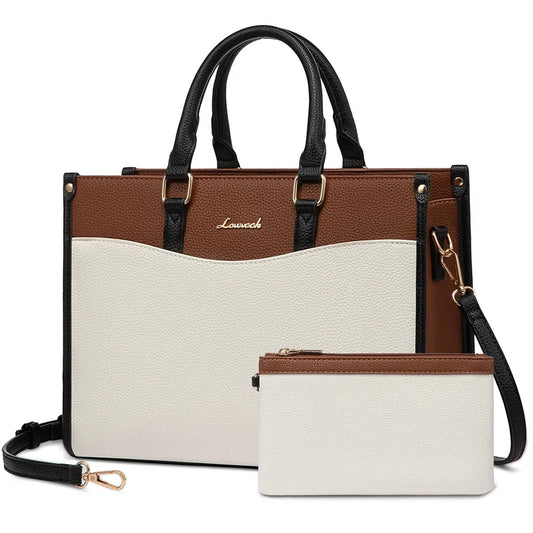 HKM-201555 Trendy Top Handle Satchel and Crossbody Tote Handbags for Women in Office and Business Settings