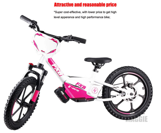 HKM-202579 16-inch Steel Frame Hydraulic Fork Electric Scooter for Kids with 200W Motor and Disc Brake