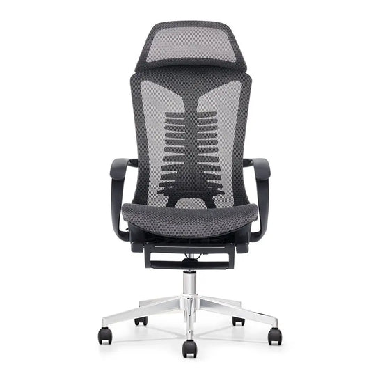 HKM-203411 Ergonomic Mesh Office Chair with Headrest and Footrest for Enhanced Comfort